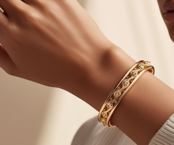 24K Gold Bangle 
