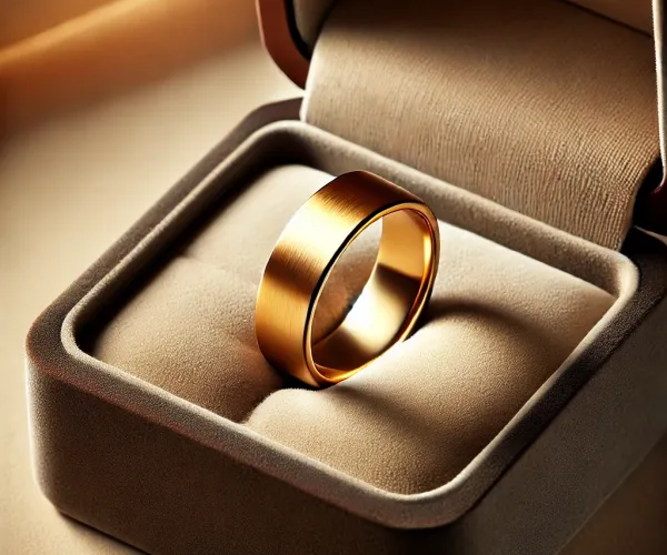 Modern style 24K gold Ring